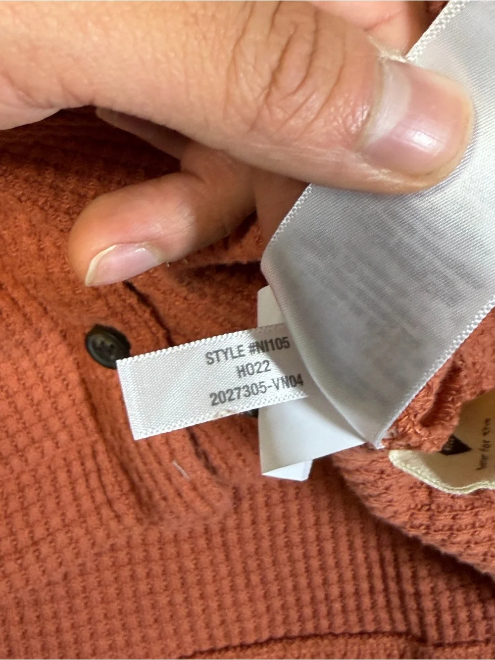 Madewell Shirt Jacket Women’s 2XL Orange Waffle Knit Shacket Textured